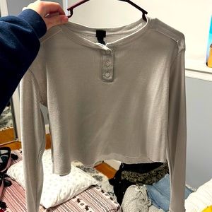 crop top long sleeve